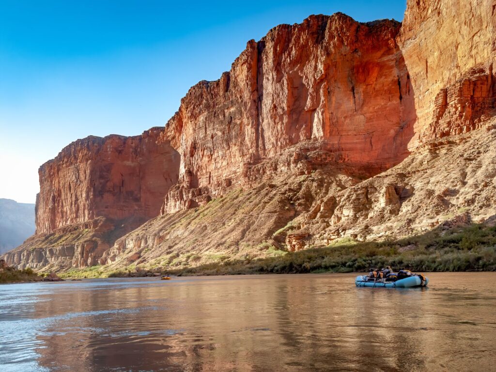 People rafting within Colorado River