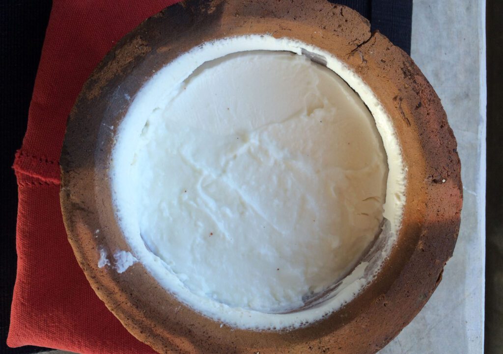 bowl of buffalo curd