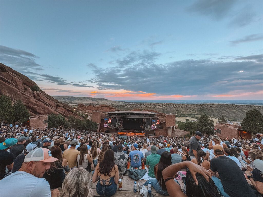 large crowd in a Amphitheatre