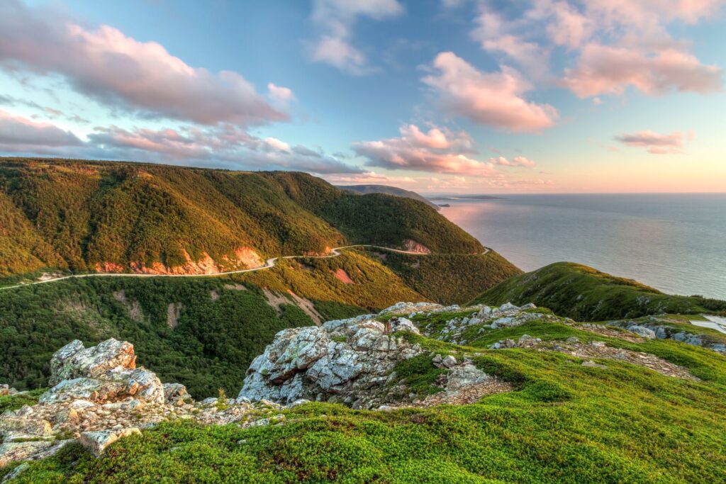 Cape Breton Island - Green Cliffs Overlooking Cabot Trail