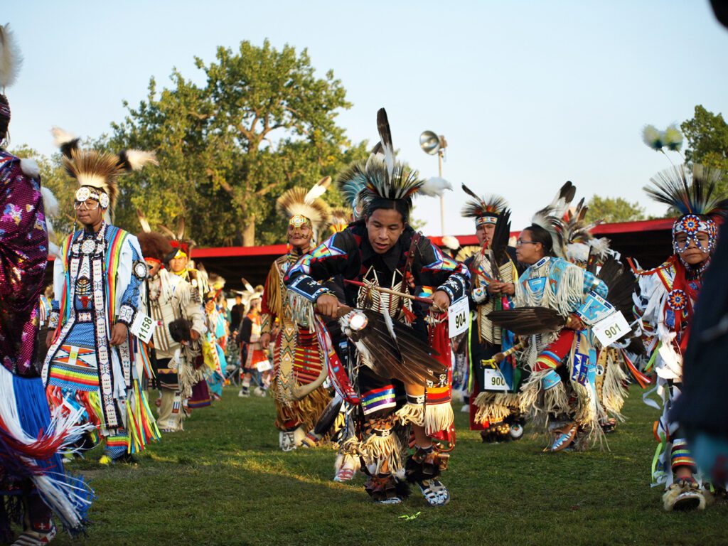Dancer at United Tribes International Powwow in Bismarck