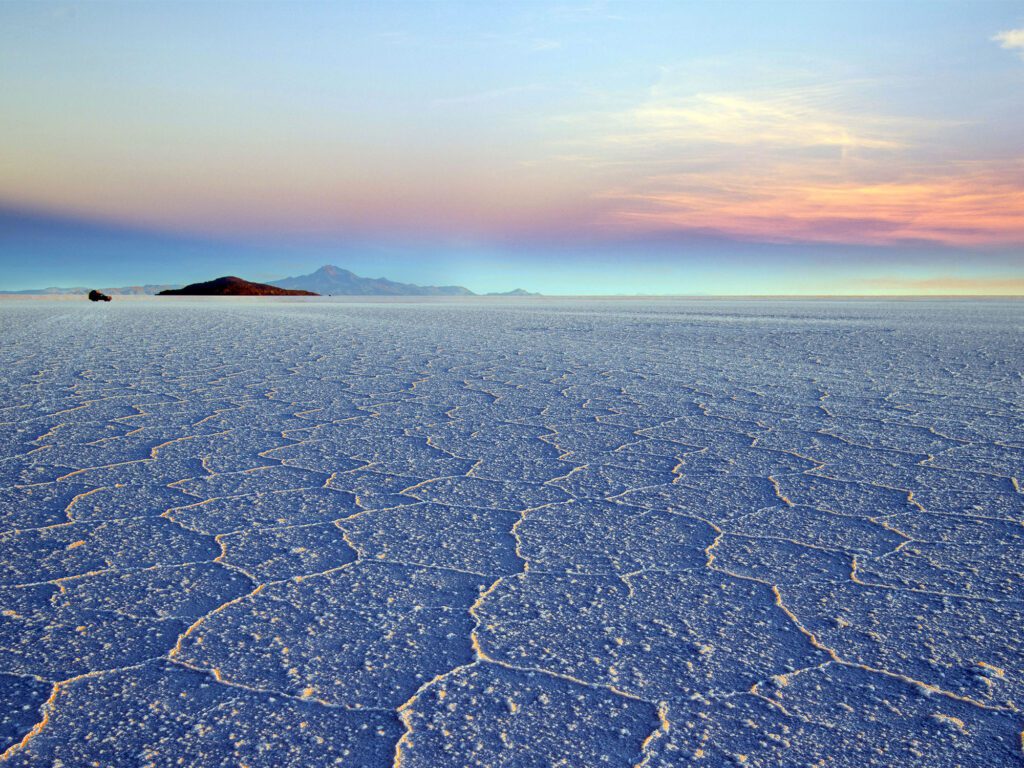 Uyuni Salt Flats during the dry season