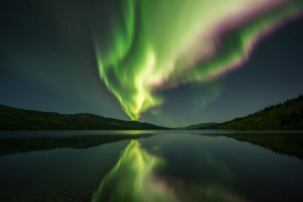 Northern Lights over water