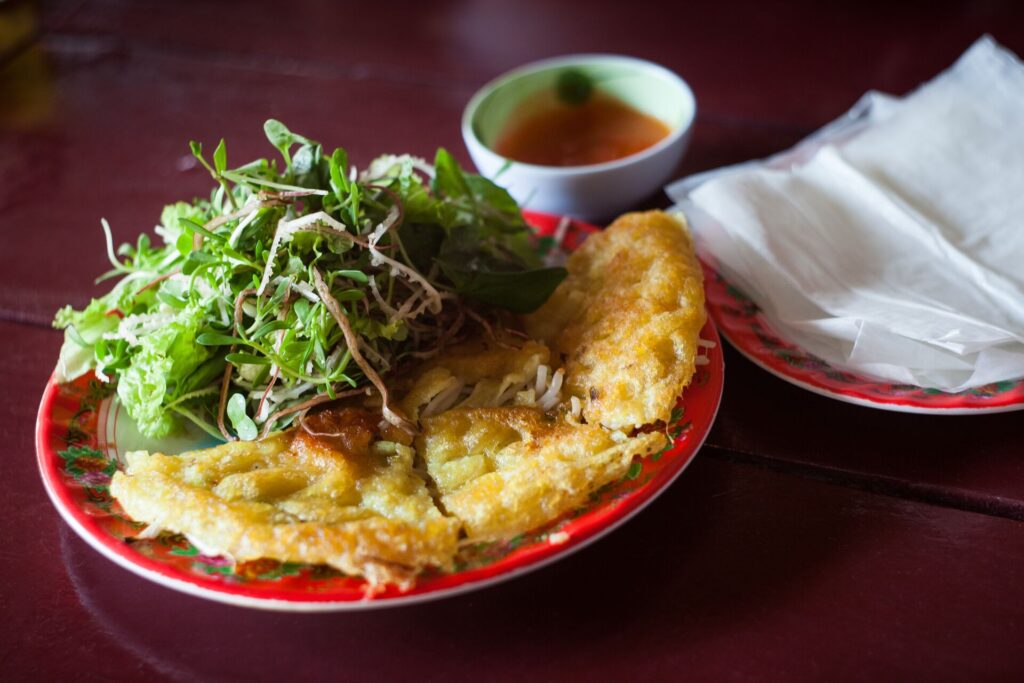 Banh Xeo - Vietnamese traditional fried pancakes