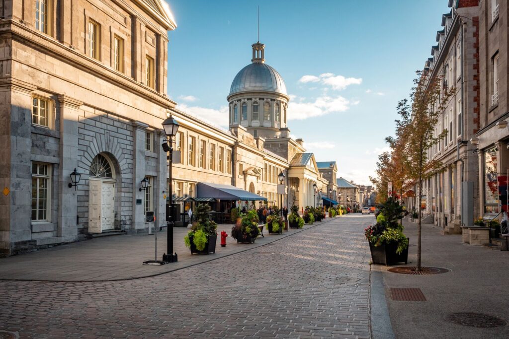 Old Montreal During Fall Season