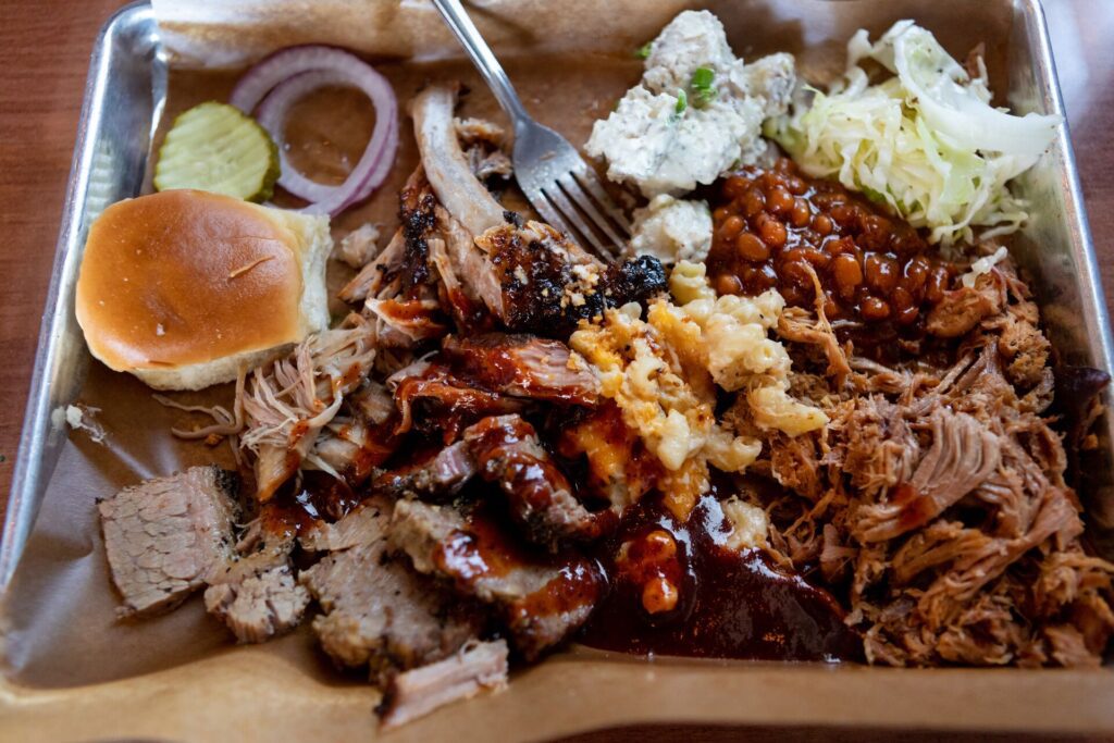 A full barbecue spread