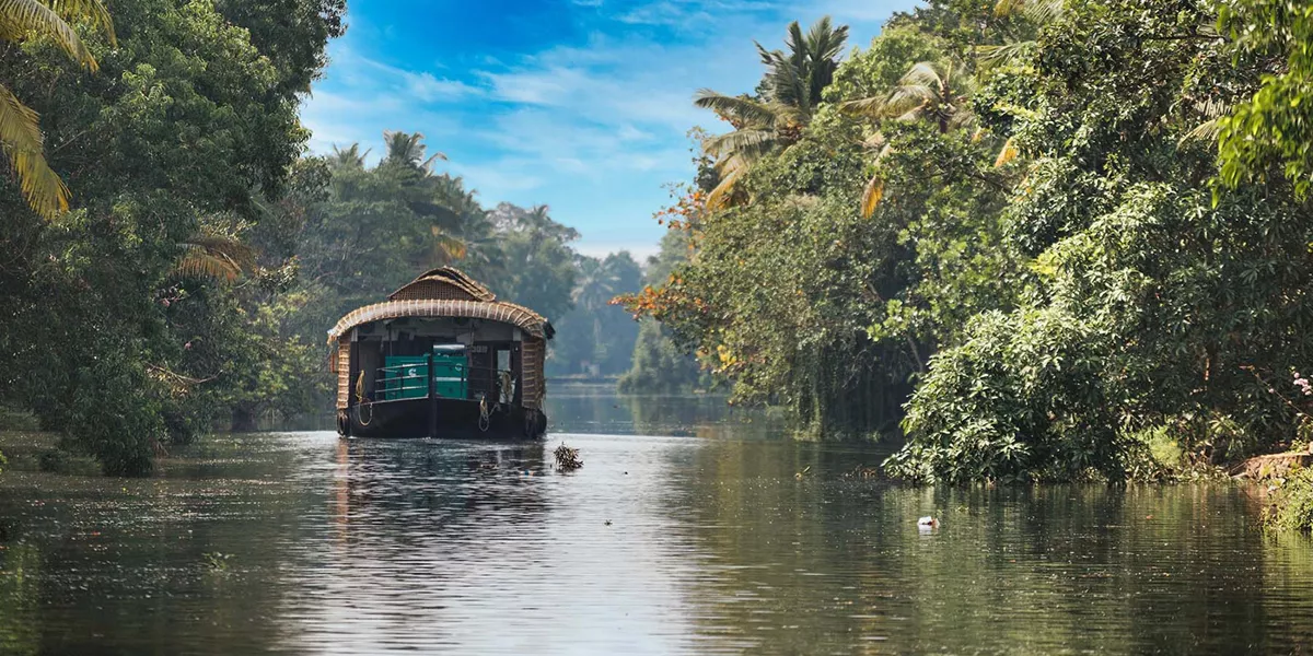 Houseboat in Kerala backwaters
