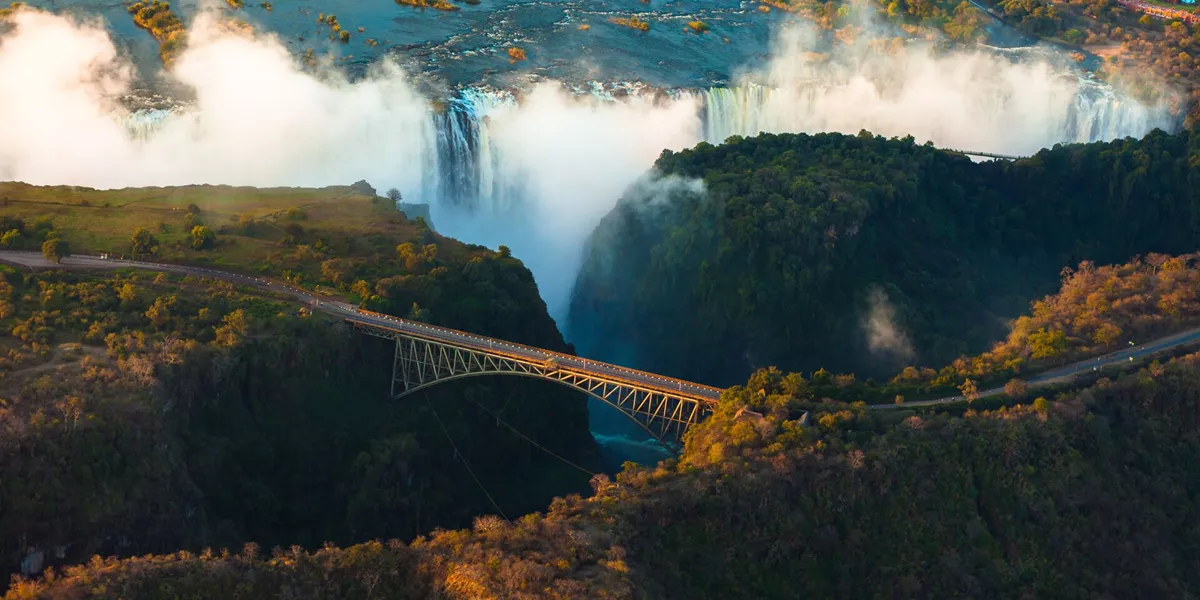 Zimbabwe Victoria Falls From The Air