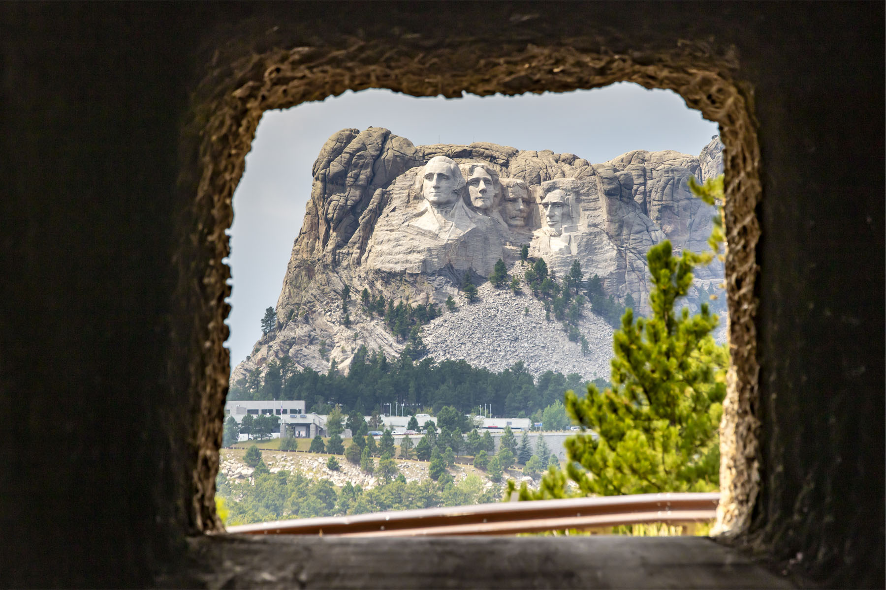 Mount Rushmore Through A Tunnel