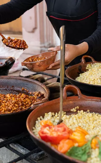 Stand Of Traditional Street Mexican Food