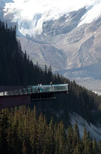 Glacier Skywalk in mountains