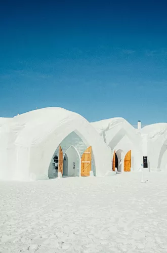 Hotel made out of ice