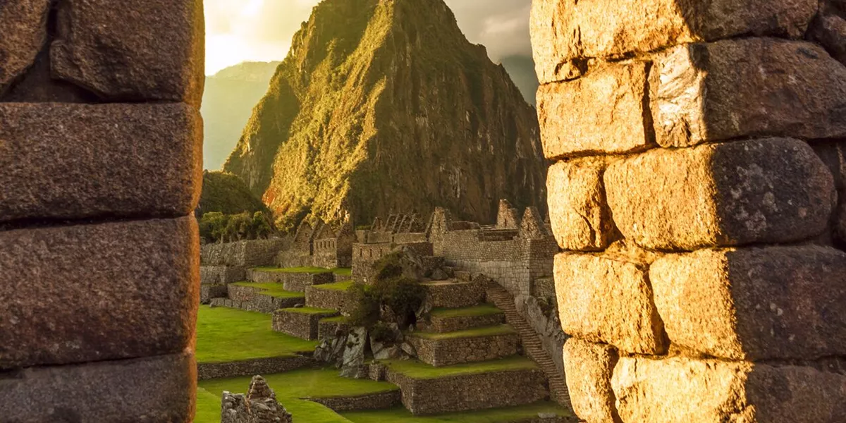 Looking at Machu Picchu Through an Arch