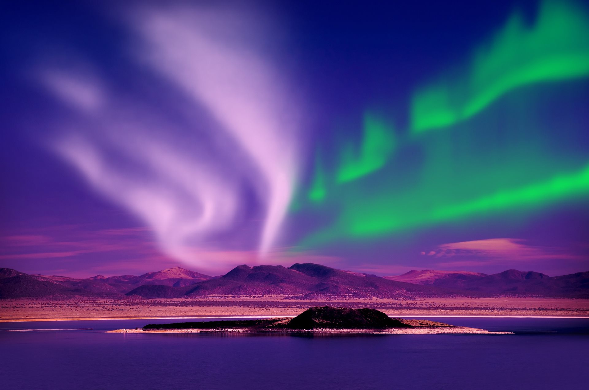 Northern lights in Alaska