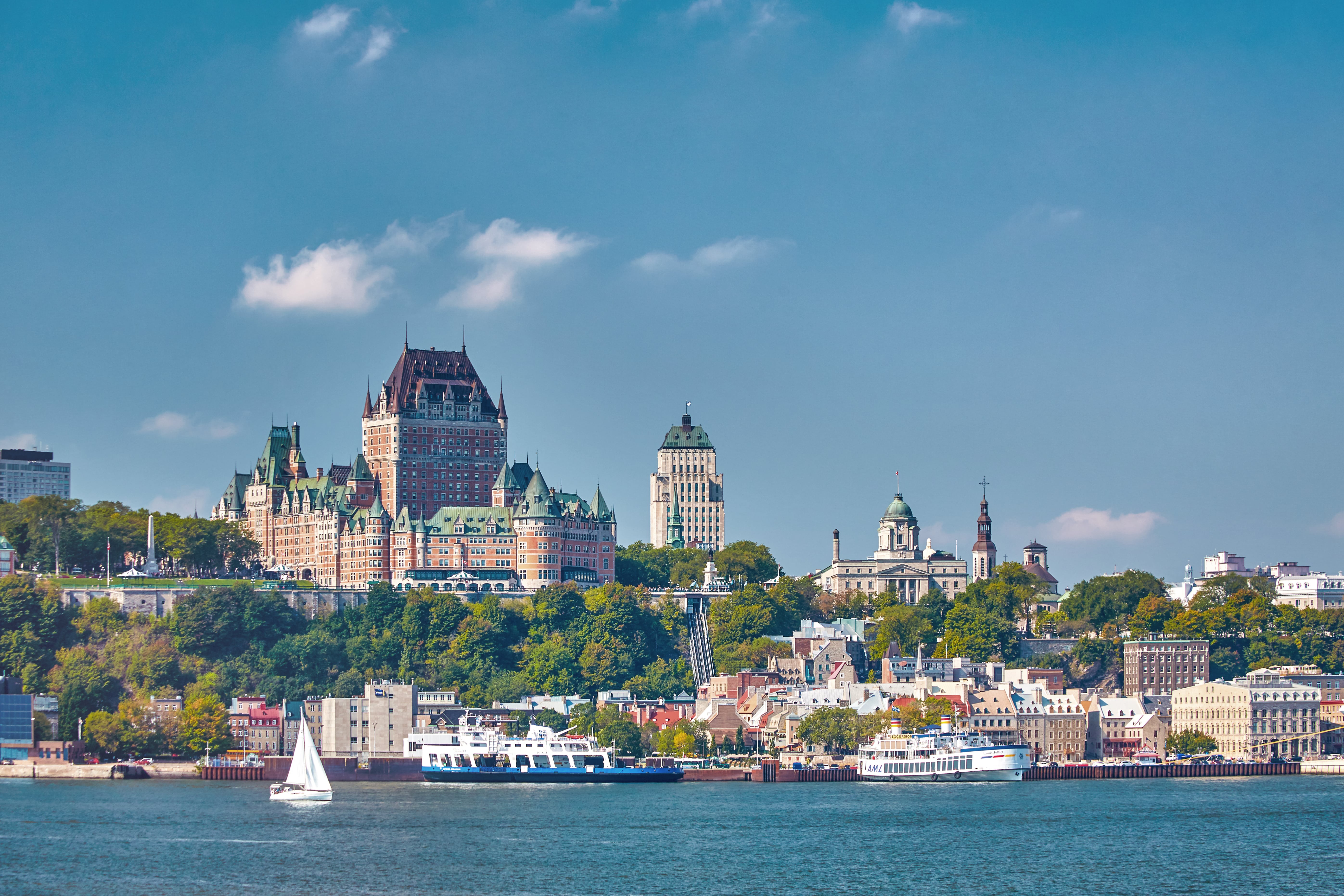 A view of  Quebec City from the water
