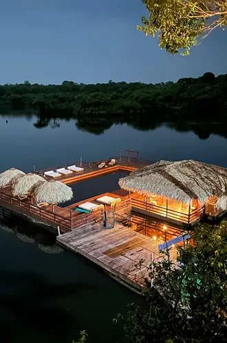 Pool over the water