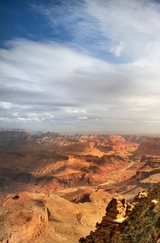 Scenic Viewpoint On The South Rim In Grand Canyon National Park