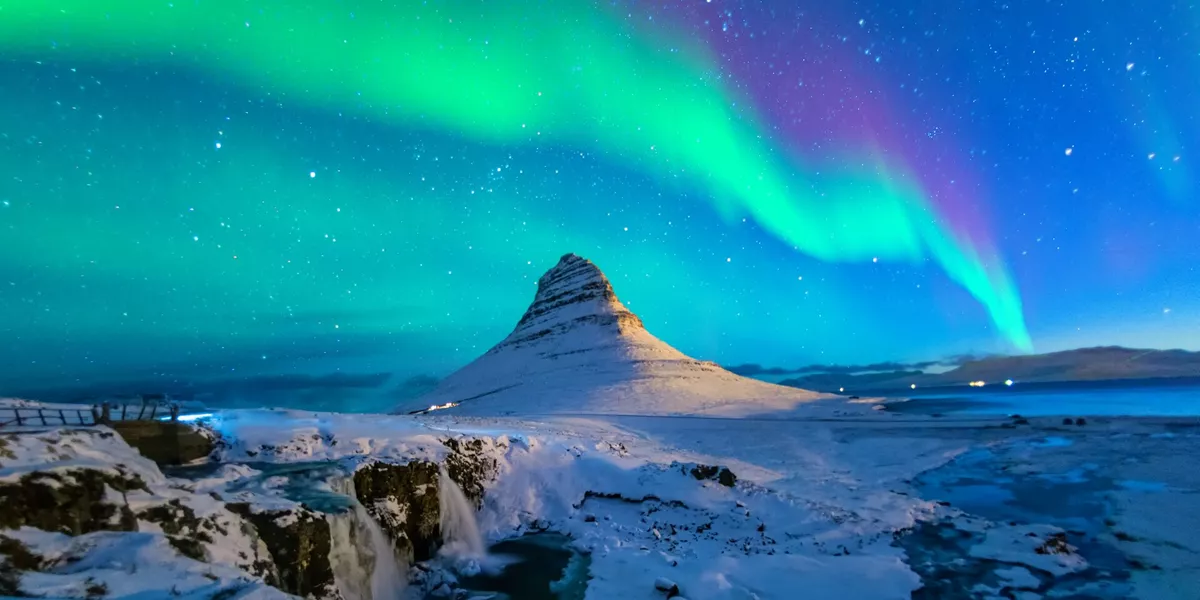 Northern Lights At Mount Kirkjufell