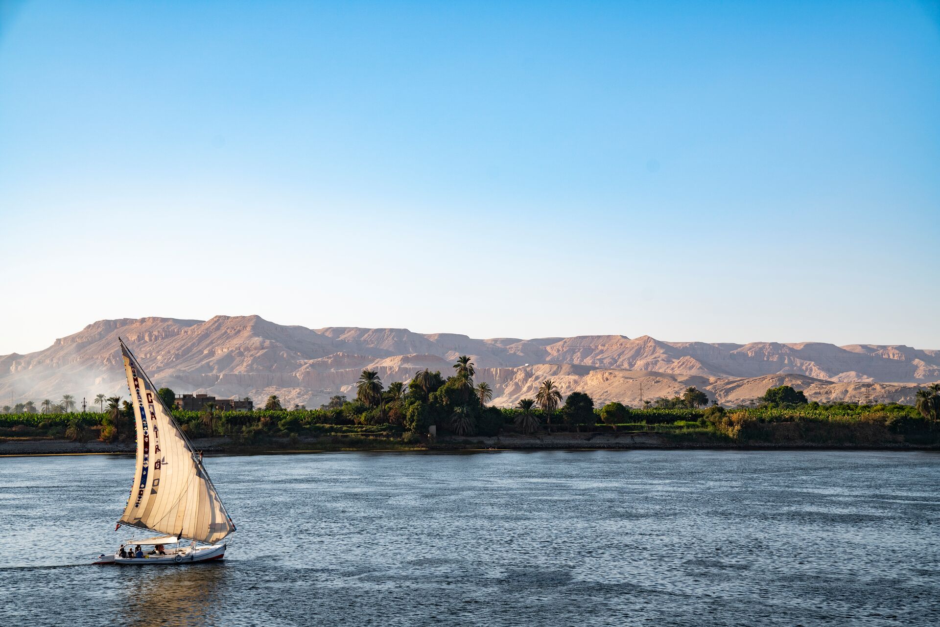 Felucca Boat on a river