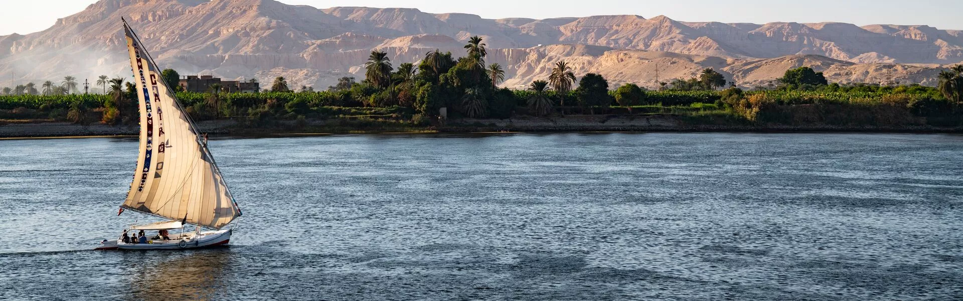 Felucca Boat on a river