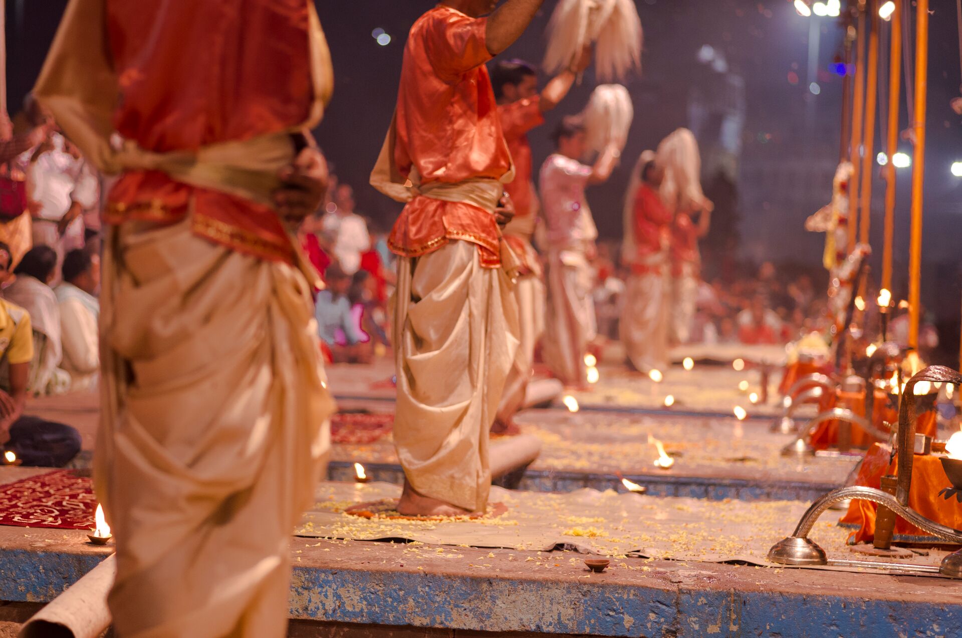 Traditional ceremony in Varanasi, India